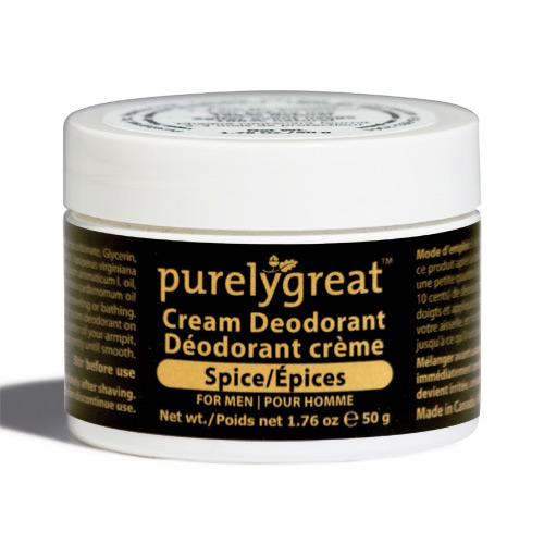 purelygreat Cream Deodorant Spice for Men