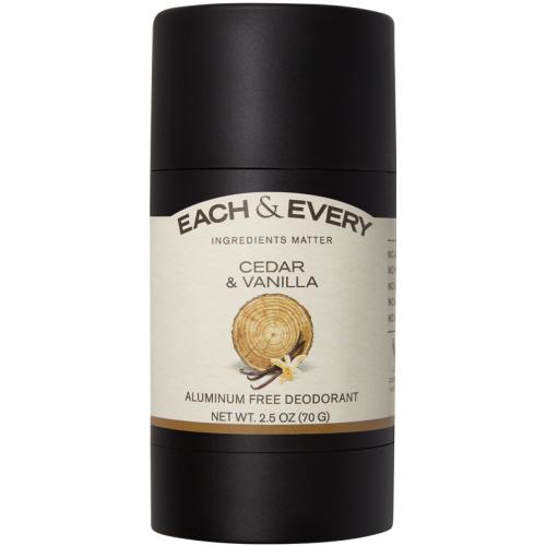 Each & Every Deodorant, Cedar & Vanilla 