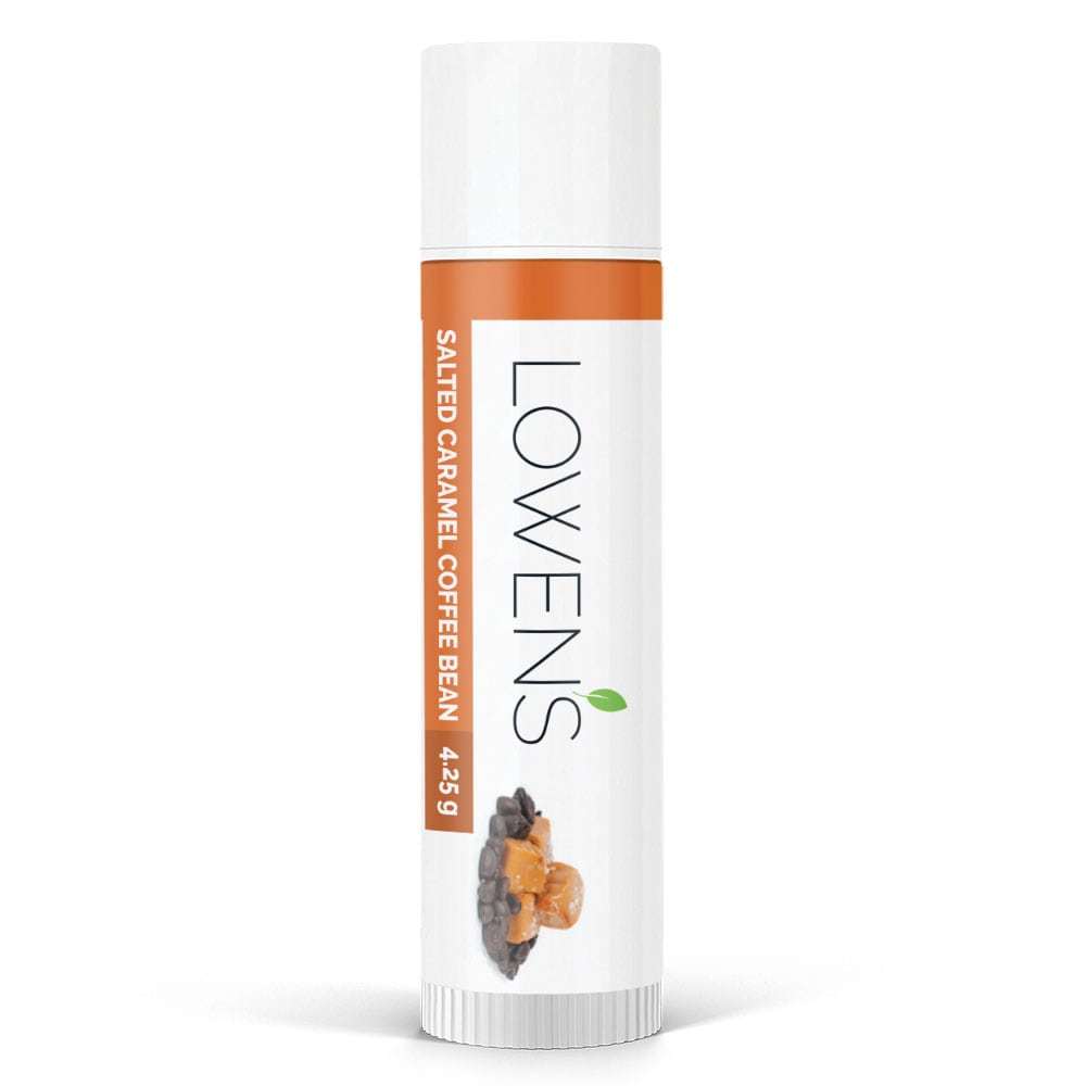 Lowen's Natural Skin Care Lip Balm, Salted Caramel Coffee Bean