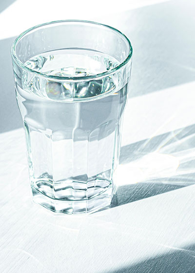 glass of water