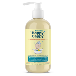 Dr. Eddie's Happy Cappy Daily Shampoo & Body Wash for Dry, Itchy, Sensitive, Eczema-Prone Skin
