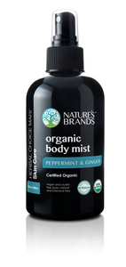 Nature's Brands Organic Body Mist, Peppermint & Ginger