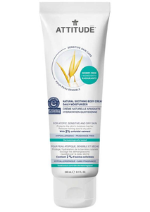 ATTITUDE Sensitive Skin Body Cream, Fragrance-Free
