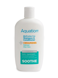 Aquation All Body 2 in 1 Shampoo & Conditioner with Ceramides, Fragrance Free, 16 oz